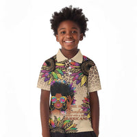 Black Her Story Sunshine Hurricane Kid Polo Shirt Empowered Black Woman - Wonder Print Shop