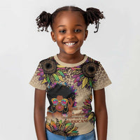 Black Her Story Sunshine Hurricane Kid T shirt Empowered Black Woman - Wonder Print Shop