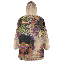 Black Her Story Sunshine Hurricane Kid Wearable Blanket Hoodie Empowered Black Woman - Wonder Print Shop