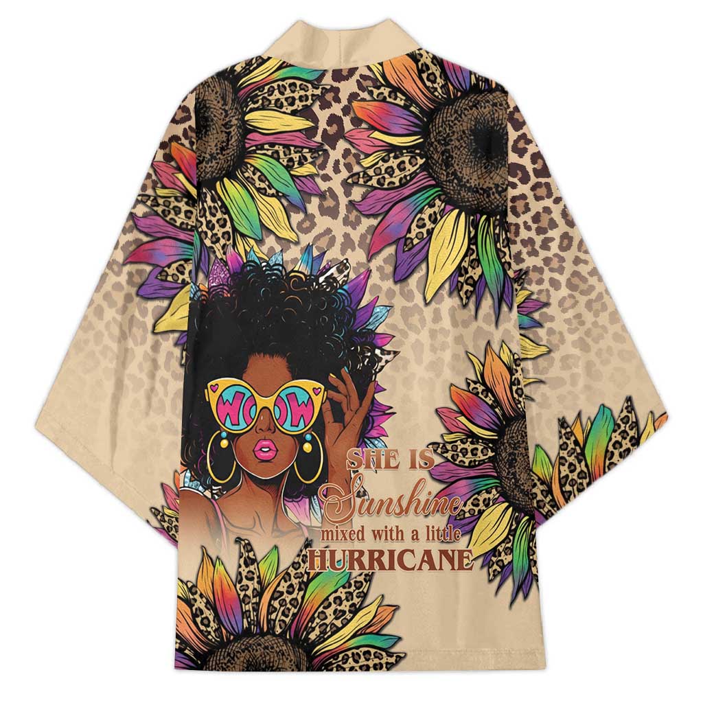Black Her Story Sunshine Hurricane Kimono Empowered Black Woman - Wonder Print Shop