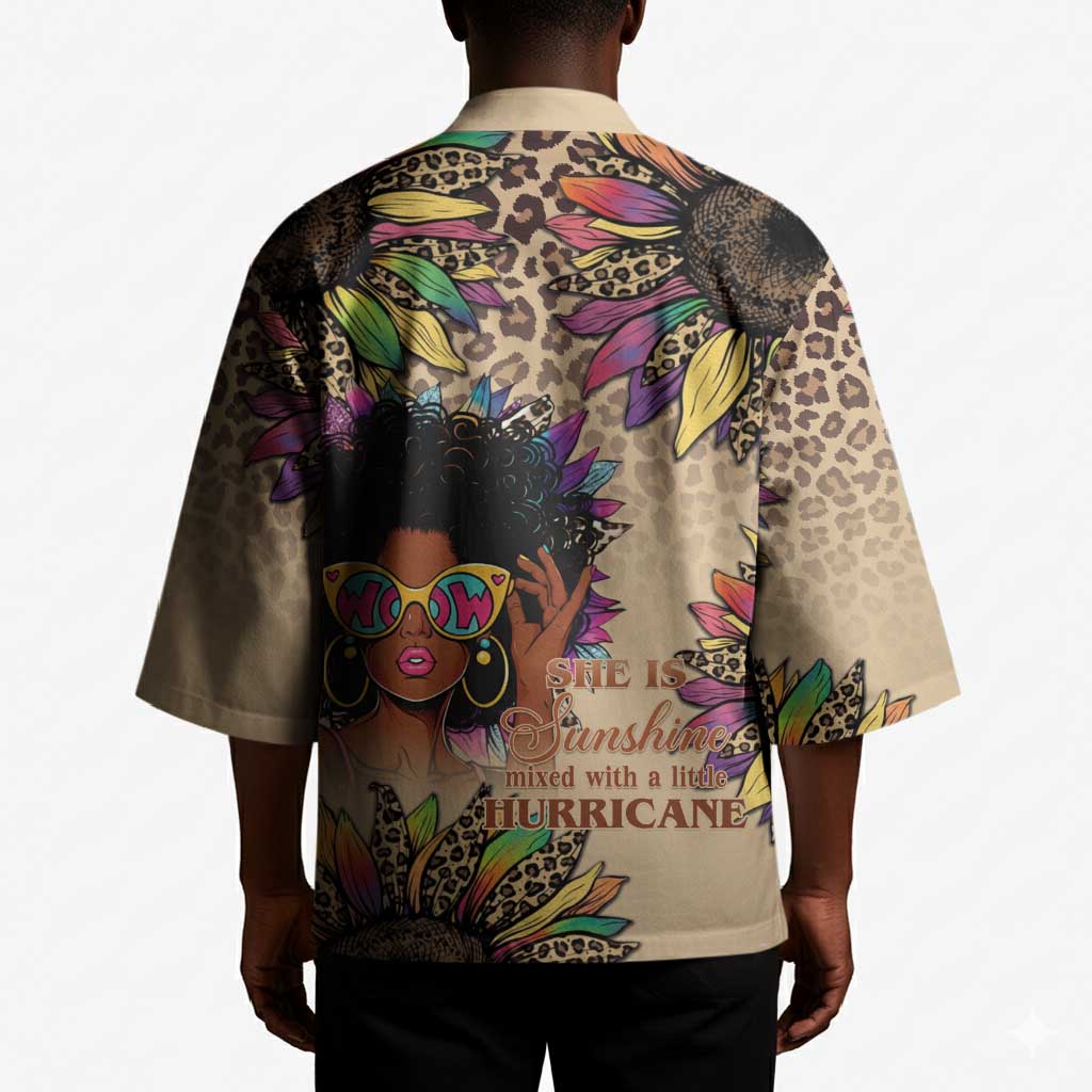 Black Her Story Sunshine Hurricane Kimono Empowered Black Woman - Wonder Print Shop