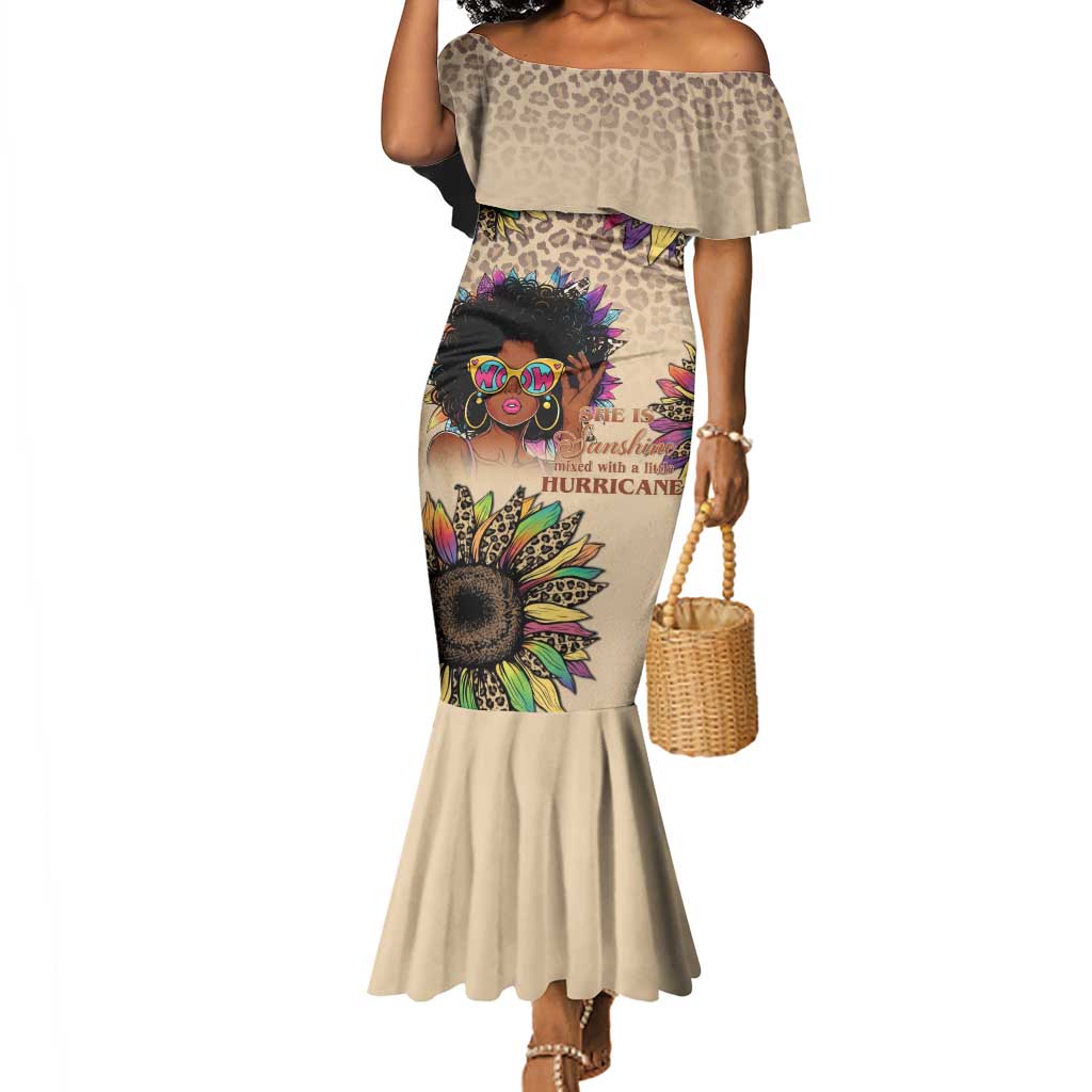 Black Her Story Sunshine Hurricane Mermaid Dress Empowered Black Woman - Wonder Print Shop