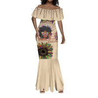 Black Her Story Sunshine Hurricane Mermaid Dress Empowered Black Woman - Wonder Print Shop