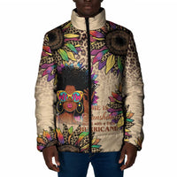 Black Her Story Sunshine Hurricane Padded Jacket Empowered Black Woman - Wonder Print Shop