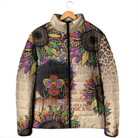 Black Her Story Sunshine Hurricane Padded Jacket Empowered Black Woman - Wonder Print Shop