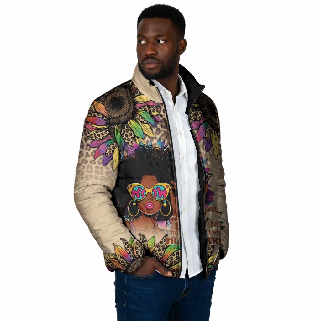 Black Her Story Sunshine Hurricane Padded Jacket Empowered Black Woman - Wonder Print Shop