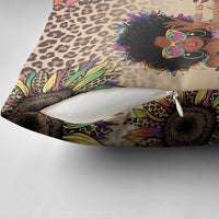 Black Her Story Sunshine Hurricane Pillow Cover Empowered Black Woman - Wonder Print Shop
