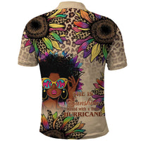 Black Her Story Sunshine Hurricane Polo Shirt Empowered Black Woman - Wonder Print Shop