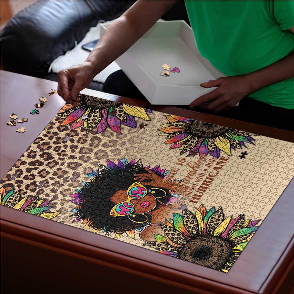 Black Her Story Sunshine Hurricane Puzzle Empowered Black Woman - Wonder Print Shop