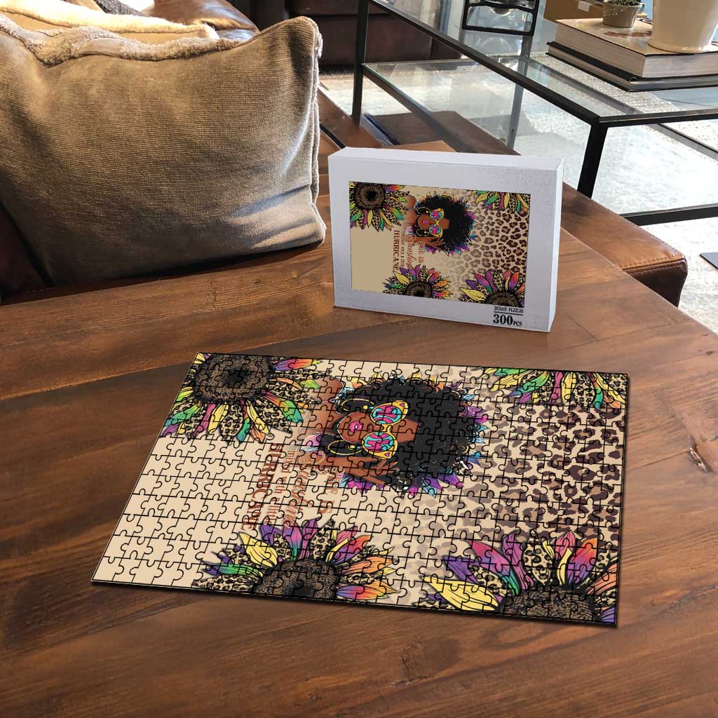 Black Her Story Sunshine Hurricane Puzzle Empowered Black Woman - Wonder Print Shop