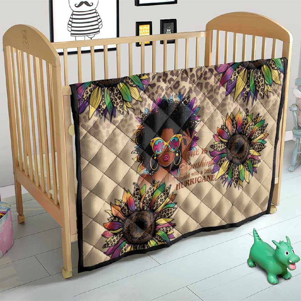 Black Her Story Sunshine Hurricane Quilt Empowered Black Woman - Wonder Print Shop