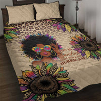 Black Her Story Sunshine Hurricane Quilt Bed Set Empowered Black Woman - Wonder Print Shop