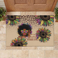 Black Her Story Sunshine Hurricane Rubber Doormat Empowered Black Woman - Wonder Print Shop
