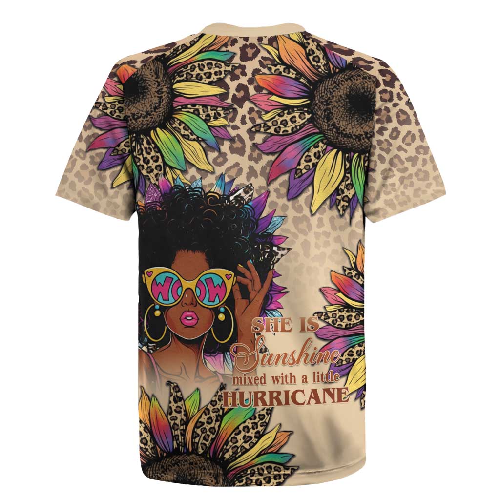 Black Her Story Sunshine Hurricane Rugby Jersey Empowered Black Woman - Wonder Print Shop