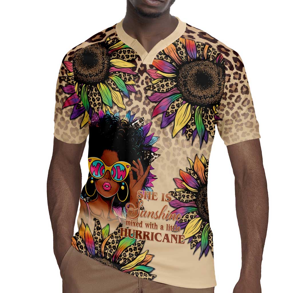 Black Her Story Sunshine Hurricane Rugby Jersey Empowered Black Woman - Wonder Print Shop