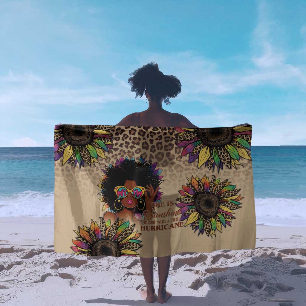 Black Her Story Sunshine Hurricane Sarong Empowered Black Woman - Wonder Print Shop