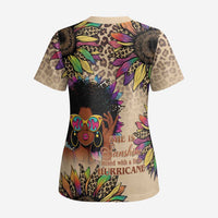 Black Her Story Sunshine Hurricane Scrub Top Empowered Black Woman - Wonder Print Shop