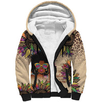 Black Her Story Sunshine Hurricane Sherpa Hoodie Empowered Black Woman - Wonder Print Shop