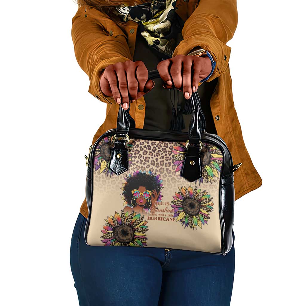 Black Her Story Sunshine Hurricane Shoulder Handbag Empowered Black Woman - Wonder Print Shop