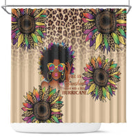 Black Her Story Sunshine Hurricane Shower Curtain Empowered Black Woman - Wonder Print Shop
