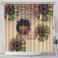 Black Her Story Sunshine Hurricane Shower Curtain Empowered Black Woman - Wonder Print Shop