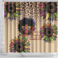 Black Her Story Sunshine Hurricane Shower Curtain Empowered Black Woman - Wonder Print Shop