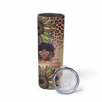 Black Her Story Sunshine Hurricane Skinny Tumbler Empowered Black Woman - Wonder Print Shop