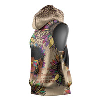 Black Her Story Sunshine Hurricane Sleeveless Hoodie Empowered Black Woman - Wonder Print Shop