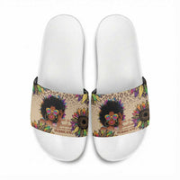 Black Her Story Sunshine Hurricane Slide Sandals Empowered Black Woman - Wonder Print Shop