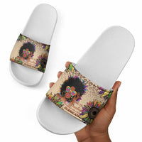 Black Her Story Sunshine Hurricane Slide Sandals Empowered Black Woman - Wonder Print Shop