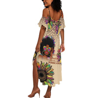 Black Her Story Sunshine Hurricane Summer Maxi Dress Empowered Black Woman - Wonder Print Shop