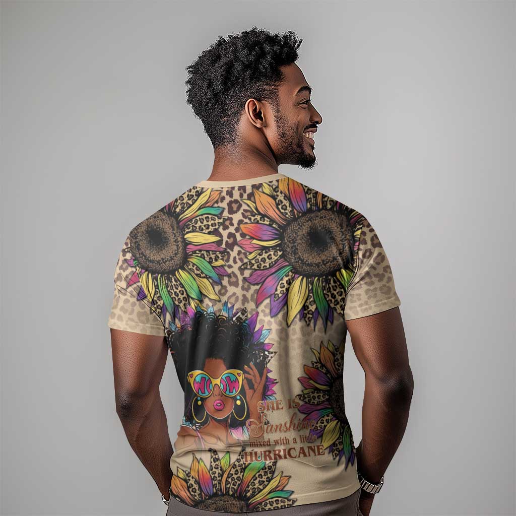 Black Her Story Sunshine Hurricane T shirt Empowered Black Woman - Wonder Print Shop