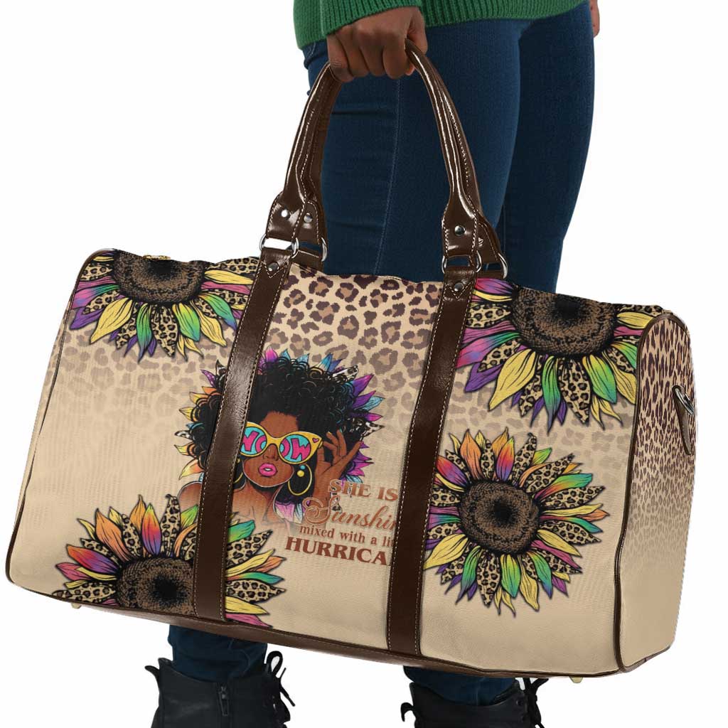 Black Her Story Sunshine Hurricane Travel Bag Empowered Black Woman - Wonder Print Shop
