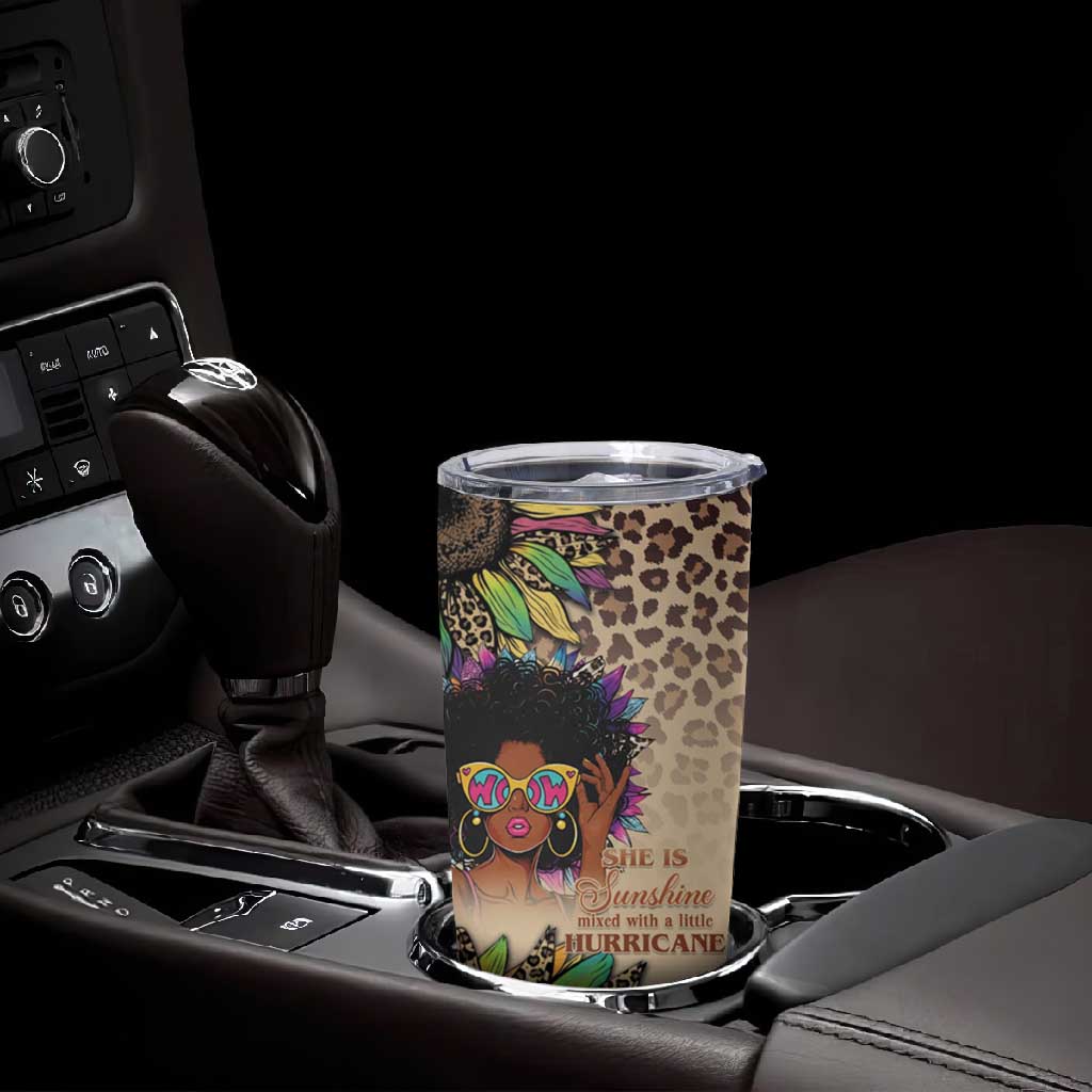 Black Her Story Sunshine Hurricane Tumbler Cup Empowered Black Woman - Wonder Print Shop