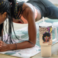 Black Her Story Sunshine Hurricane Tumbler With Handle Empowered Black Woman - Wonder Print Shop