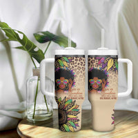 Black Her Story Sunshine Hurricane Tumbler With Handle Empowered Black Woman - Wonder Print Shop
