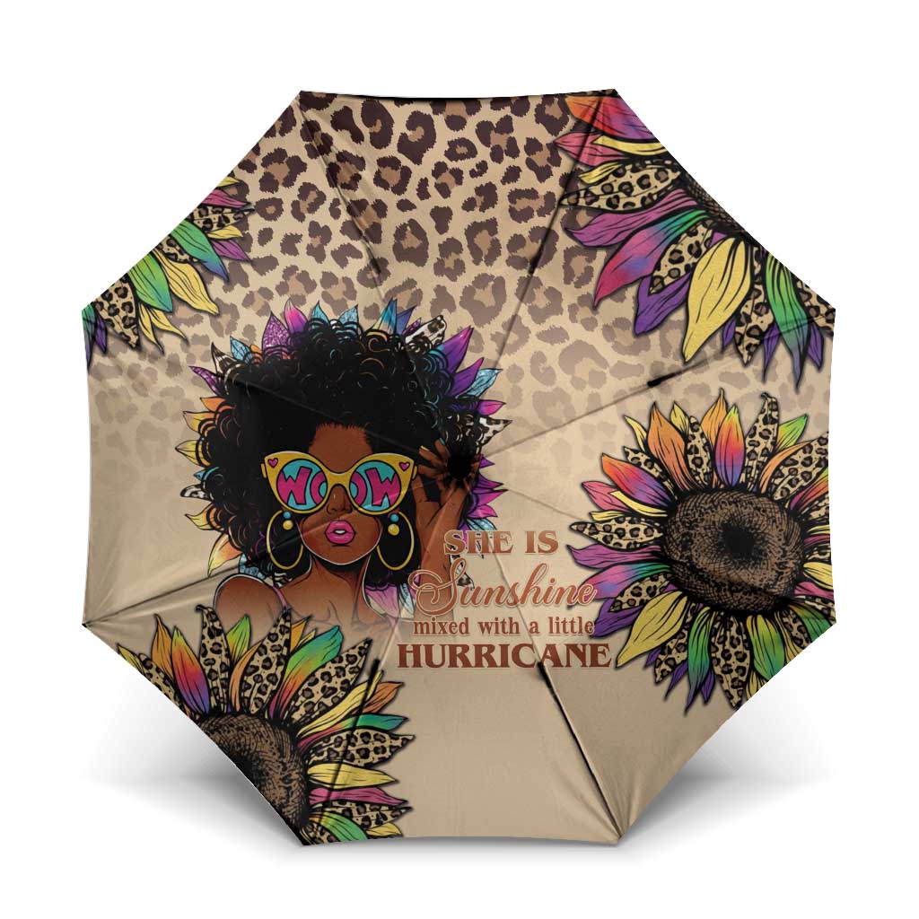 Black Her Story Sunshine Hurricane Umbrella Empowered Black Woman - Wonder Print Shop
