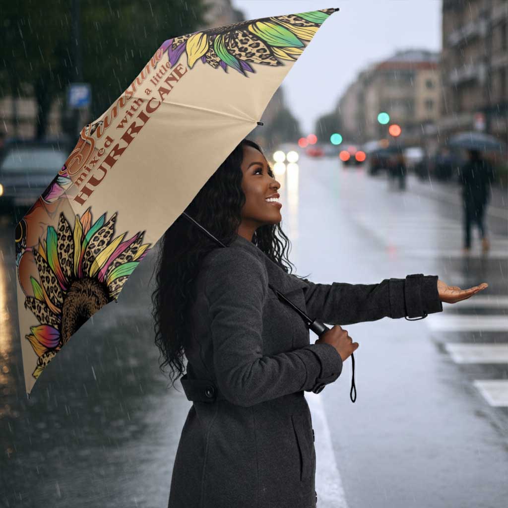 Black Her Story Sunshine Hurricane Umbrella Empowered Black Woman - Wonder Print Shop