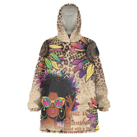Black Her Story Sunshine Hurricane Wearable Blanket Hoodie Empowered Black Woman - Wonder Print Shop