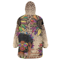 Black Her Story Sunshine Hurricane Wearable Blanket Hoodie Empowered Black Woman - Wonder Print Shop