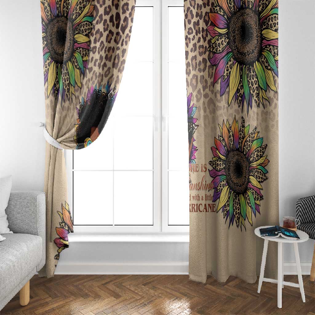 Black Her Story Sunshine Hurricane Window Curtain Empowered Black Woman - Wonder Print Shop