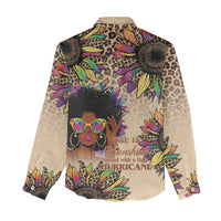Black Her Story Sunshine Hurricane Women Casual Shirt Empowered Black Woman - Wonder Print Shop