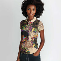 Black Her Story Sunshine Hurricane Women Polo Shirt Empowered Black Woman - Wonder Print Shop