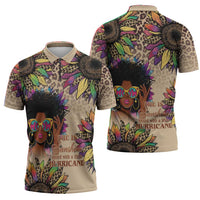 Black Her Story Sunshine Hurricane Zipper Polo Shirt Empowered Black Woman - Wonder Print Shop