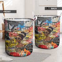 Black Her Story Graffiti Queen Laundry Basket Black Woman Empowerment - Wonder Print Shop