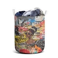 Black Her Story Graffiti Queen Laundry Basket Black Woman Empowerment - Wonder Print Shop