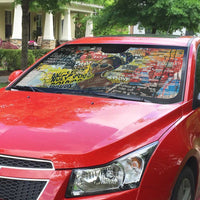 Black Her Story Graffiti Queen Auto Sun Shade Black Woman Empowerment - Wonder Print Shop