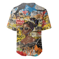 Black Her Story Graffiti Queen Baseball Jersey Black Woman Empowerment - Wonder Print Shop