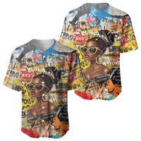 Black Her Story Graffiti Queen Baseball Jersey Black Woman Empowerment - Wonder Print Shop