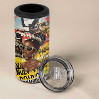 Black Her Story Graffiti Queen 4 in 1 Can Cooler Tumbler Black Woman Empowerment - Wonder Print Shop